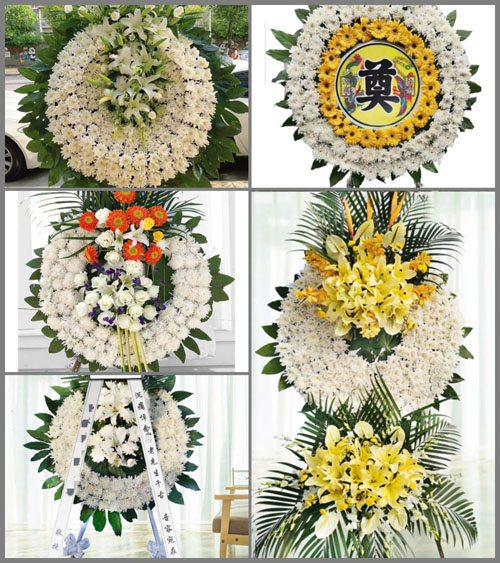 安徽安庆市宿松县隘口乡毕凉村花圈速递
